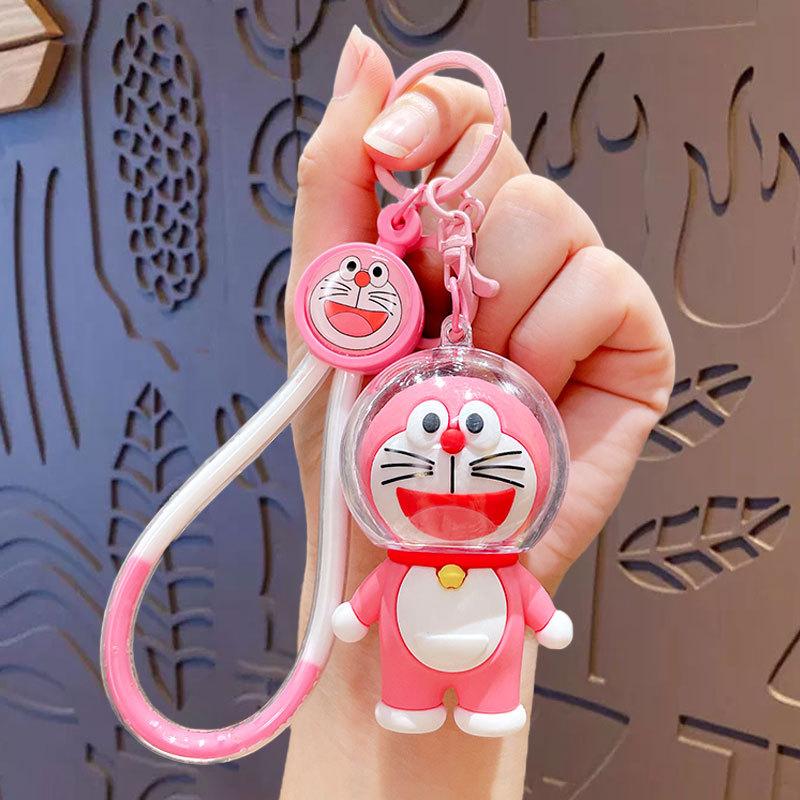 Creative Space Pendant Keychain Female Cartoon Car Bag Keychain Pendant Small Gift opp bag packaging