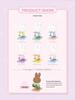 Miffy Rabbit Foldable Phone Stand Blind Box Figure - Cute Desktop Ornament