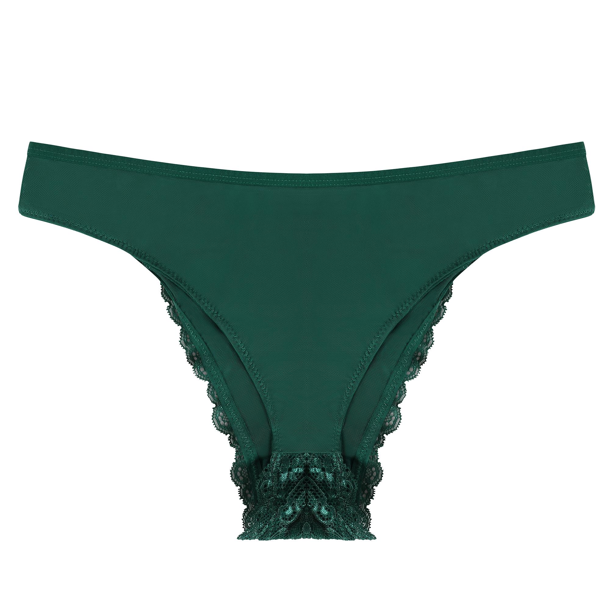 

Charmleaks женские трусики кружевные с галстуком-бабочкой сзади полые сексуальные элегантные однотонные трусы танга размер S-2XL, 1 шт. XL зелёный