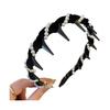 Faux Pearl Headband Retro Style Twist Ribbon Women Hair Hoop