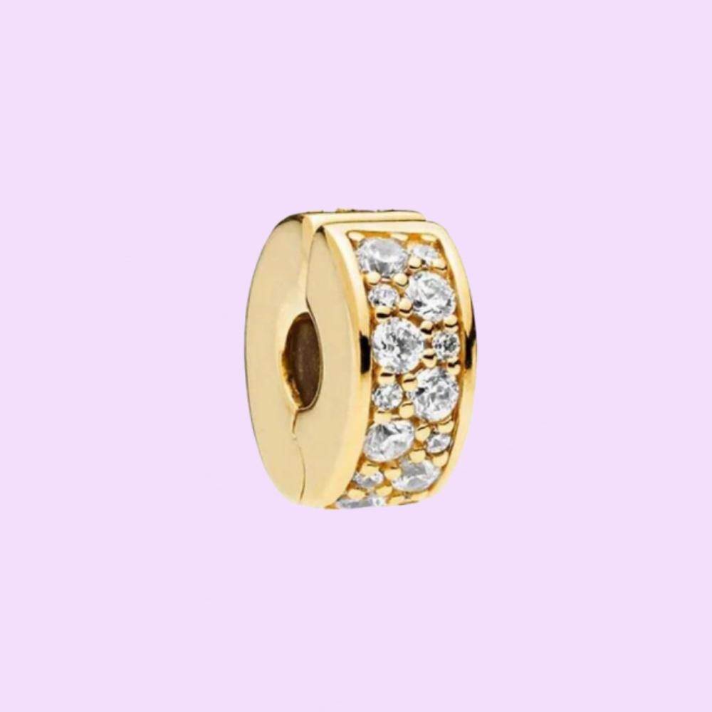 Perles en argent sterling S925 avec sertissage pavé, adaptées à la fabrication de bracelets pour femmes, bijoux d'anniversaire, cadeaux, avec pochette en tissu