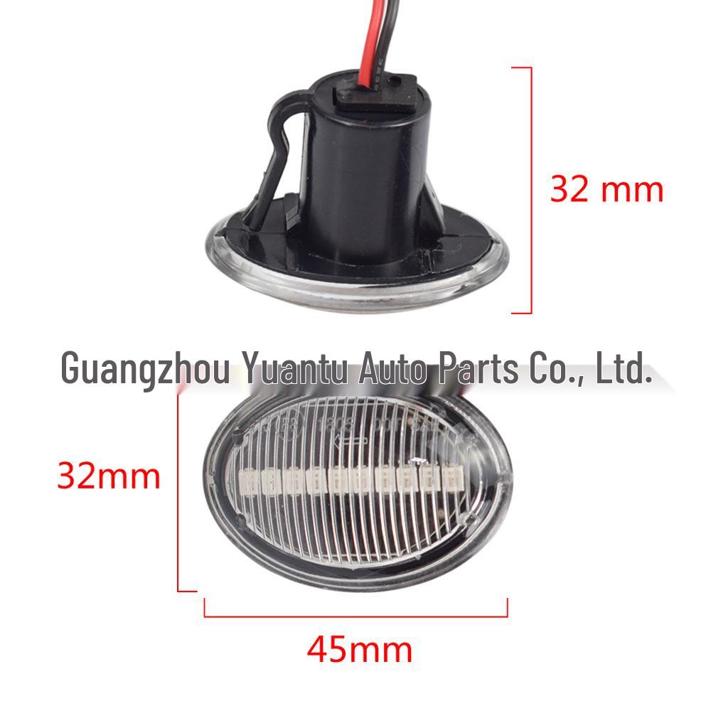 Compatible Side Marker Lights for Fiat 500, Ford KA, Maserati, Alfa Romeo Steering and Door.