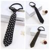 Choker Punk Style Long Necktie Black Pre-tied Tie Y2K Rivet Tie  Daily