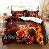 3D Print Nezha 2 Anime Bedding Set Single Twin Full Queen King Size Bed Set Adult Kid Bedroom Duvetcover Sets