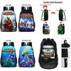 Minecraft School Bag Double-sided Backpack For Students With Decompression Feature