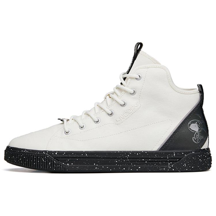 

ANTA X Snoopy Skateboarding Series Sneakers High White Black 912138601-2 39
