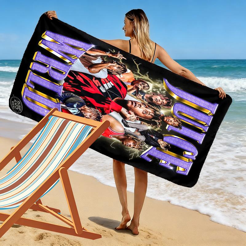 Juice Wrld Legacy: Music Passion beach towel soft Beach towel for vacation photos seaside Outdoor pool towel swim Outdoor picnic beach mat printing