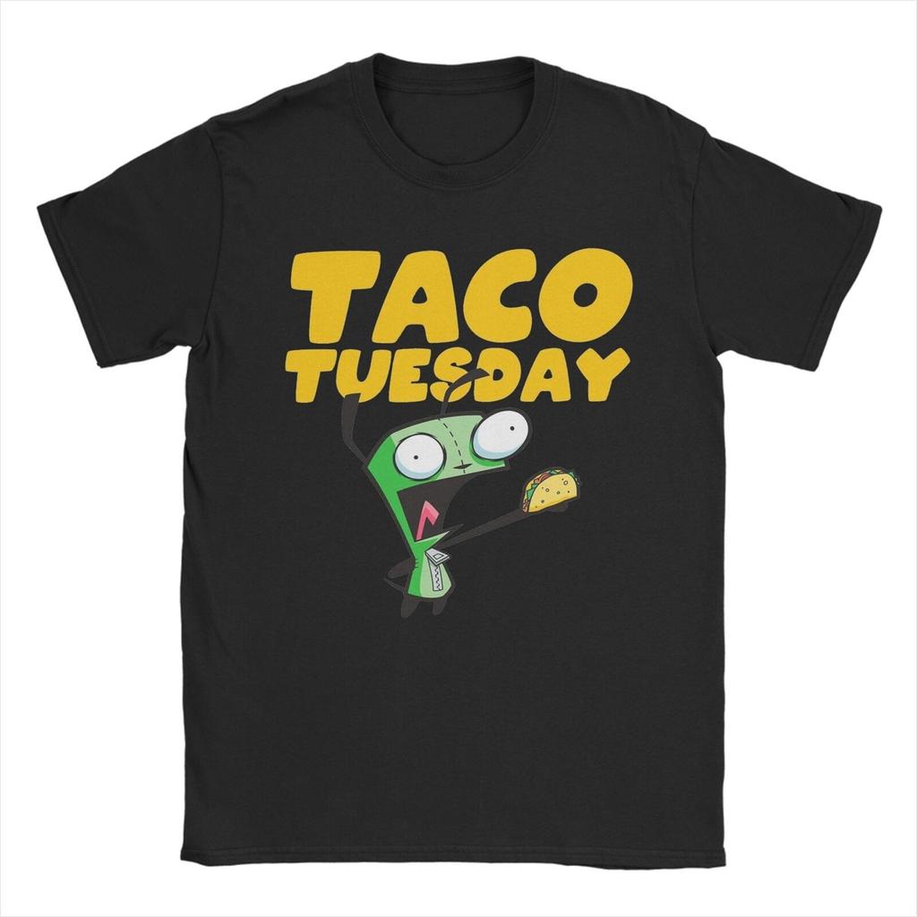 Invader Zim Valentinstag Ich Liebe Gir Herren T-Shirt Humorvolles T-Shirt Kurzarm Rundhals T-Shirt Reine Baumwolle Kleidung