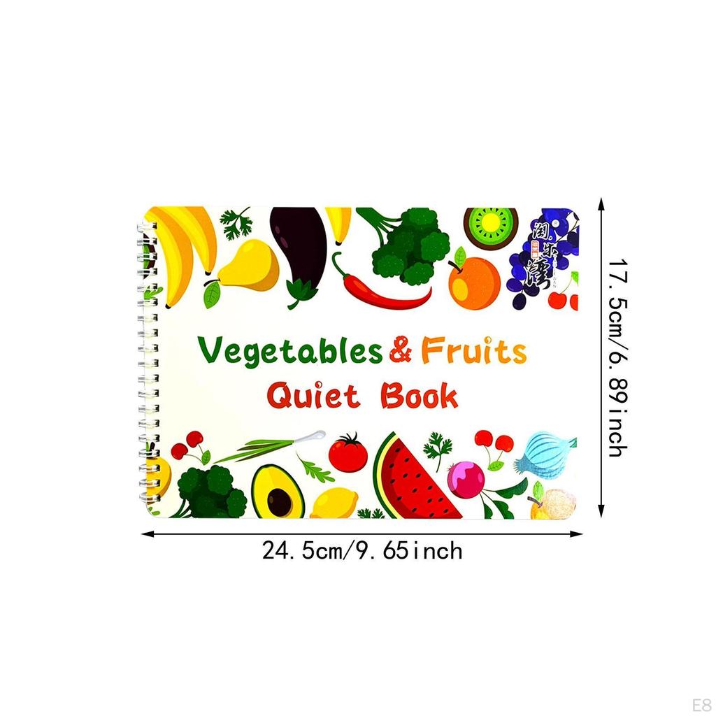 Quiet Activity Book ,Reusable, Sticker Party Favors Portable Preschool Educational Learning