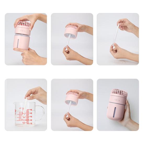 Talos Mini USB Rechargeable Handheld Cooling Fan Mist Spray Air Humidifier Cooler