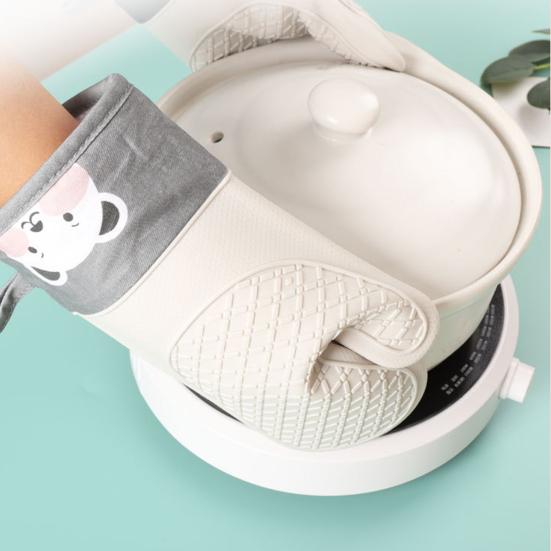 1 Stück Isolier-Hitzeschutzhandschuhe Aufhängungsbeständig Verbrühschutz Ofen Backen Heißtopf Topflappen