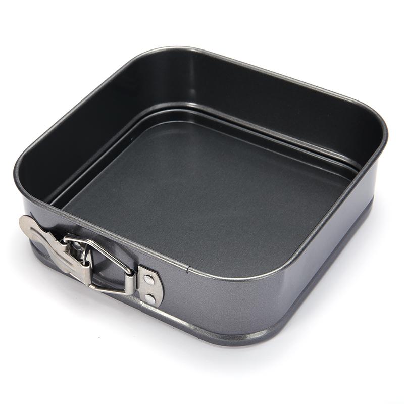 3Pcs/Set Carbon Steel Square Shape Cake Tins Mold Non Stick Baking Trays Pan