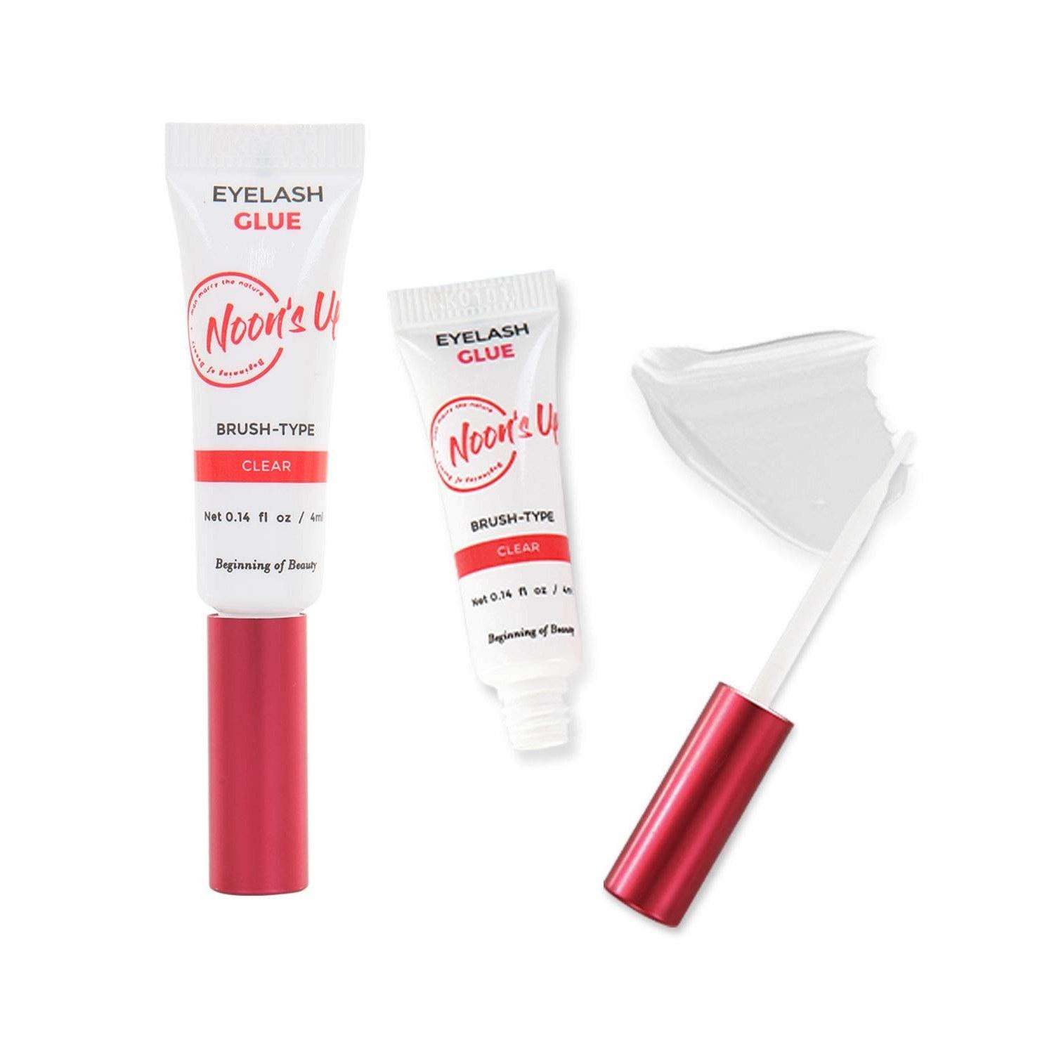 Noons Up Eyelash Glue Adhesive Strong Low Irritation Waterproof 24-Hour Long-Lasting 4ml Clear