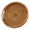 Rattan Woven Tray Serving Storage Trays Storage Basket for Home Kitchen Picnic