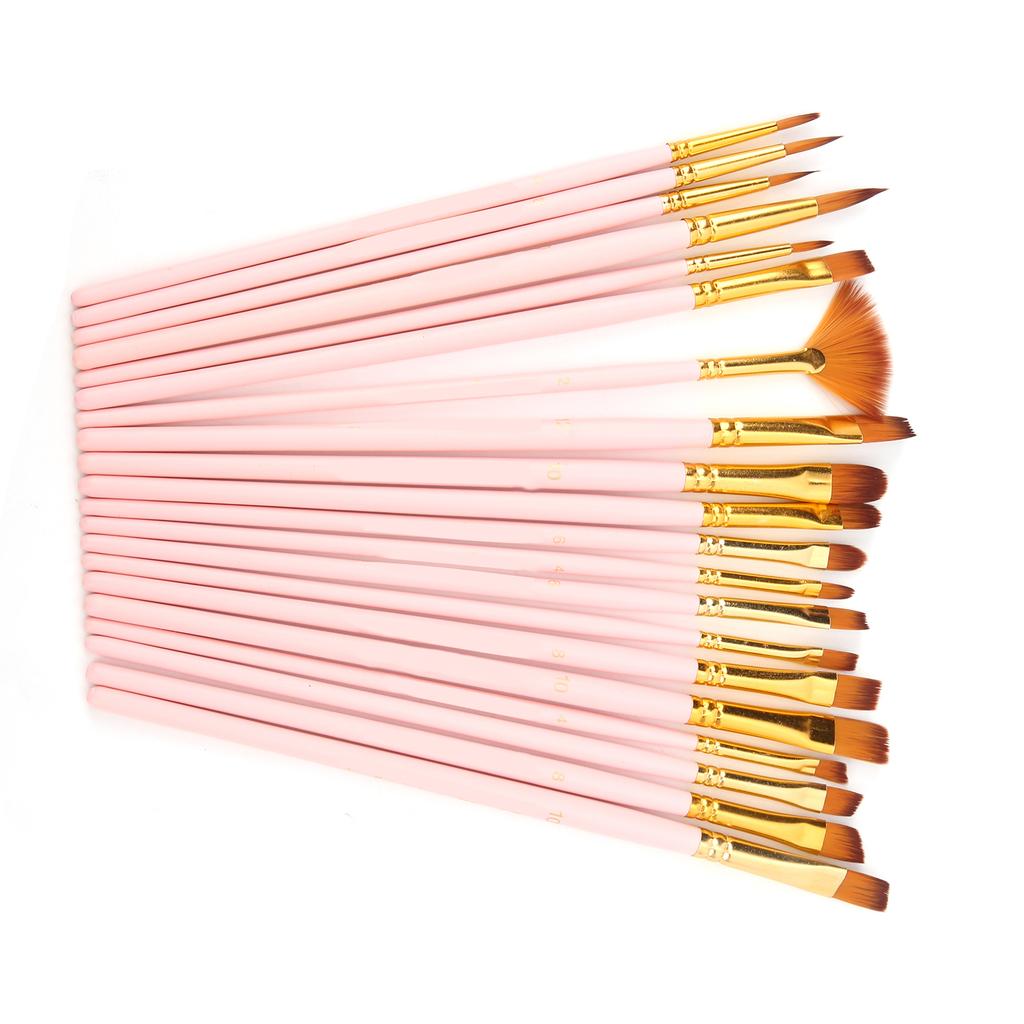 Paint Brush Sets Multimodal Nylon Hair 5 Different Types Oil Paint Brushes for Oil Watercolor Painting Gouaching Gift