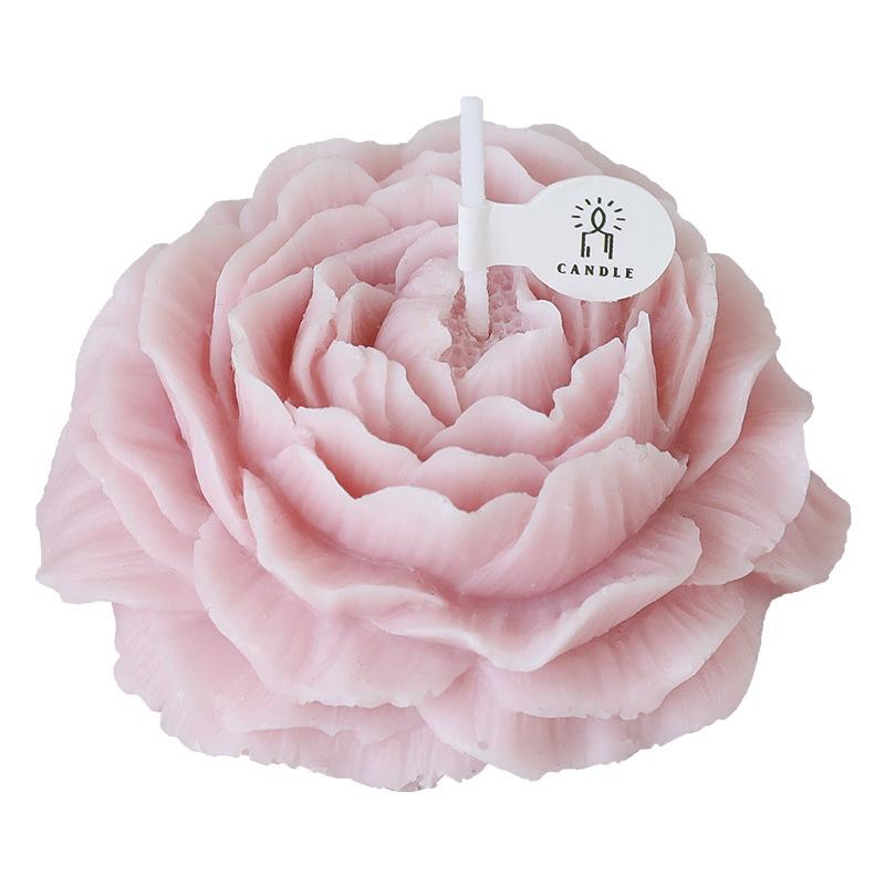 Peony Flower-Shaped Scented Candle Figurine - Ideal Gift for Teachers and Girls