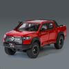 1:24 Great Wall Motor POER Pickup Alloy Car Model Diecast Metal Off-road Vehicle Car Model Simulation Sound and Light Collection