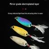 Dragon Scale Spinner Lure: Micro Warped Mouth Culter Spoon Bait, Artificial Whitebait.