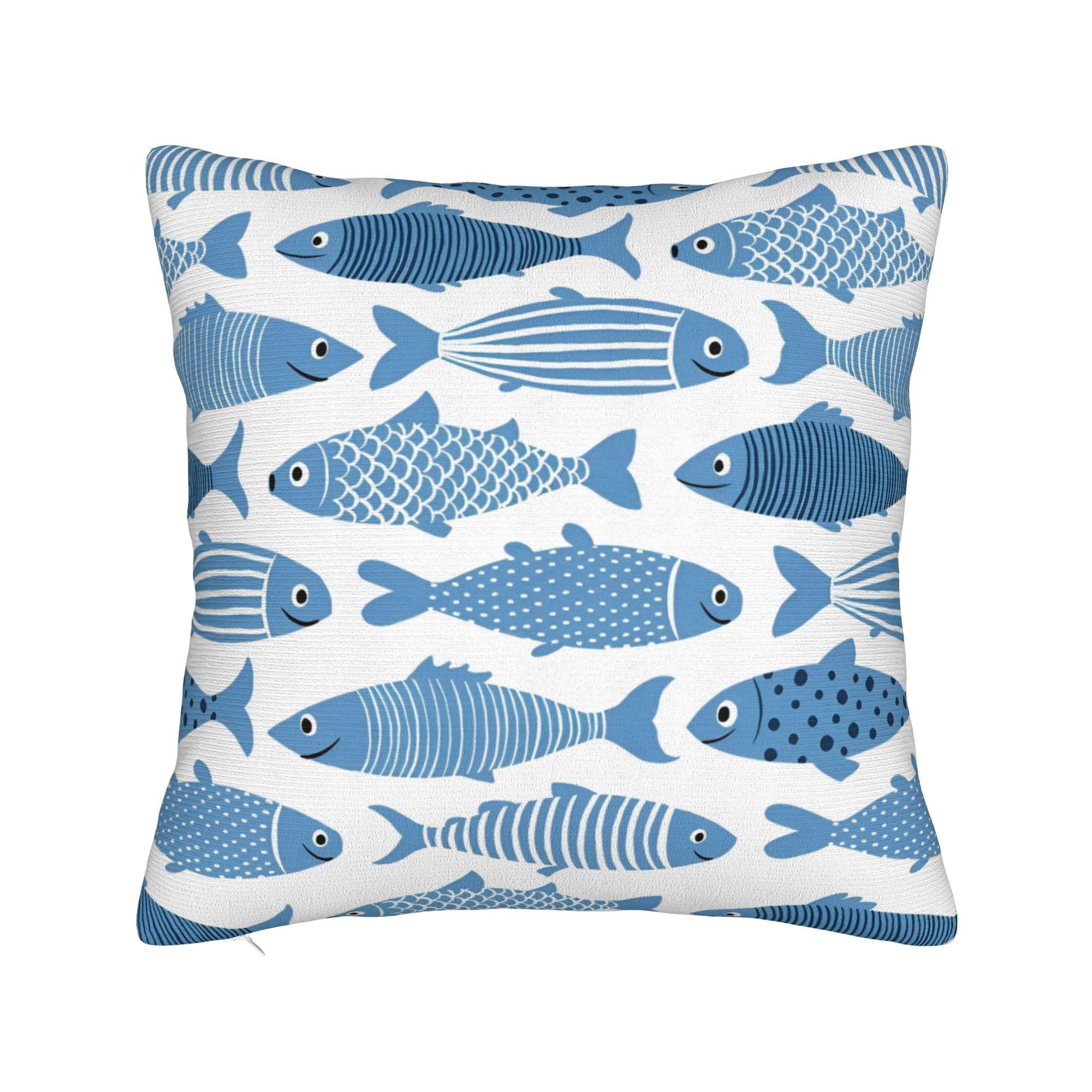 

Space Whale Shark Square Pillow Cases Starry Whale Sharks Cushion Covers Awesome Zipper Decor Pillowcase for Home 4545cm 30x30cm 12x12in