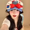 New Cute Kitty Cat Bow Cap Children Yk Yabi Wind Show Face Small Breathable Baseball Cap