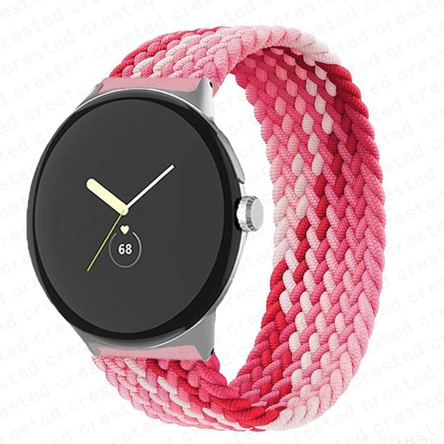Solo Loop intrecciato per cinturino Google Pixel Watch Accessori Smartwatch Cinturino in nylon elastico Braccialetto correa Pixel Watch Banda Active