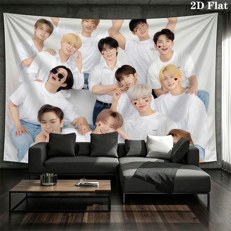 SVT Wall tapestry, aesthetic printed fabric blanket, suitable for bedroom, living room, and home decor.