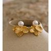 Eetit New Arrivals Stainless Steel Simulated Pearls Flower Stud Earrings Prevent Allergy Korean Attractive Women Quality Jewelry
