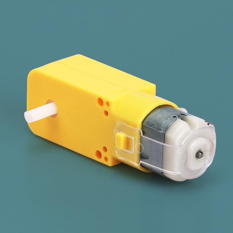 4Pcs 3V Double Shaft Geared Motor Gearmotor Intelligent Car Chassis Four Drive Motor for Intelligent Car Robot