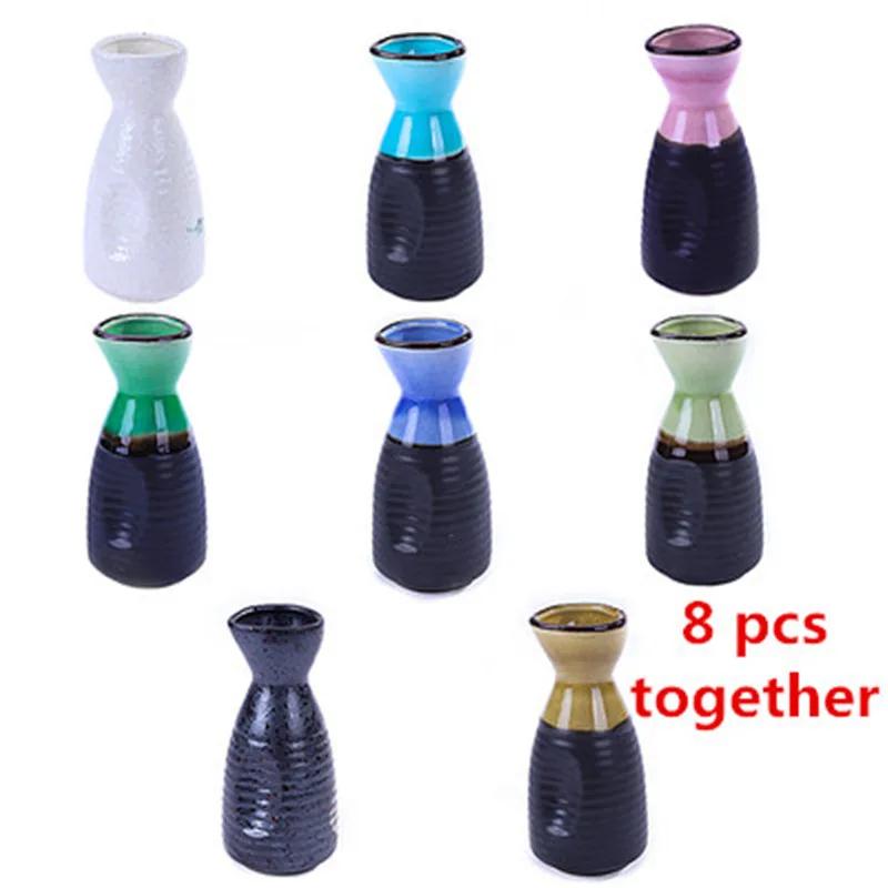 Sushi Shop Sashimi Plate Decoration Ceramic Small Bottle Dry Ice Japanese Kitchen Tableware Restaurant Toothpick Holder Storage