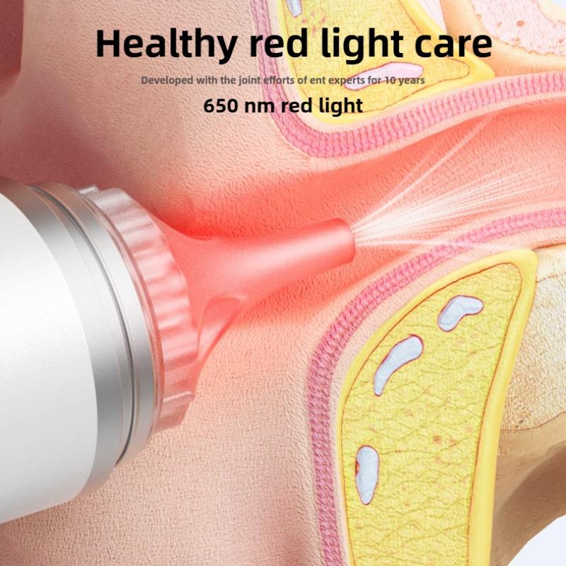Rechargeable Ear Dryer with Red Light Therapy Air Flow Waterproof for Swimmers Ear Moisture Removal After Swimming Bathing
