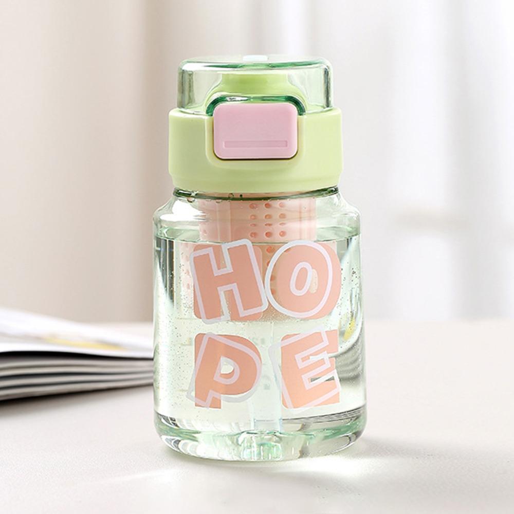 

With Scale Straw Water Bottles Tea Screen Straight Drink Cup Home Office Car зелёный