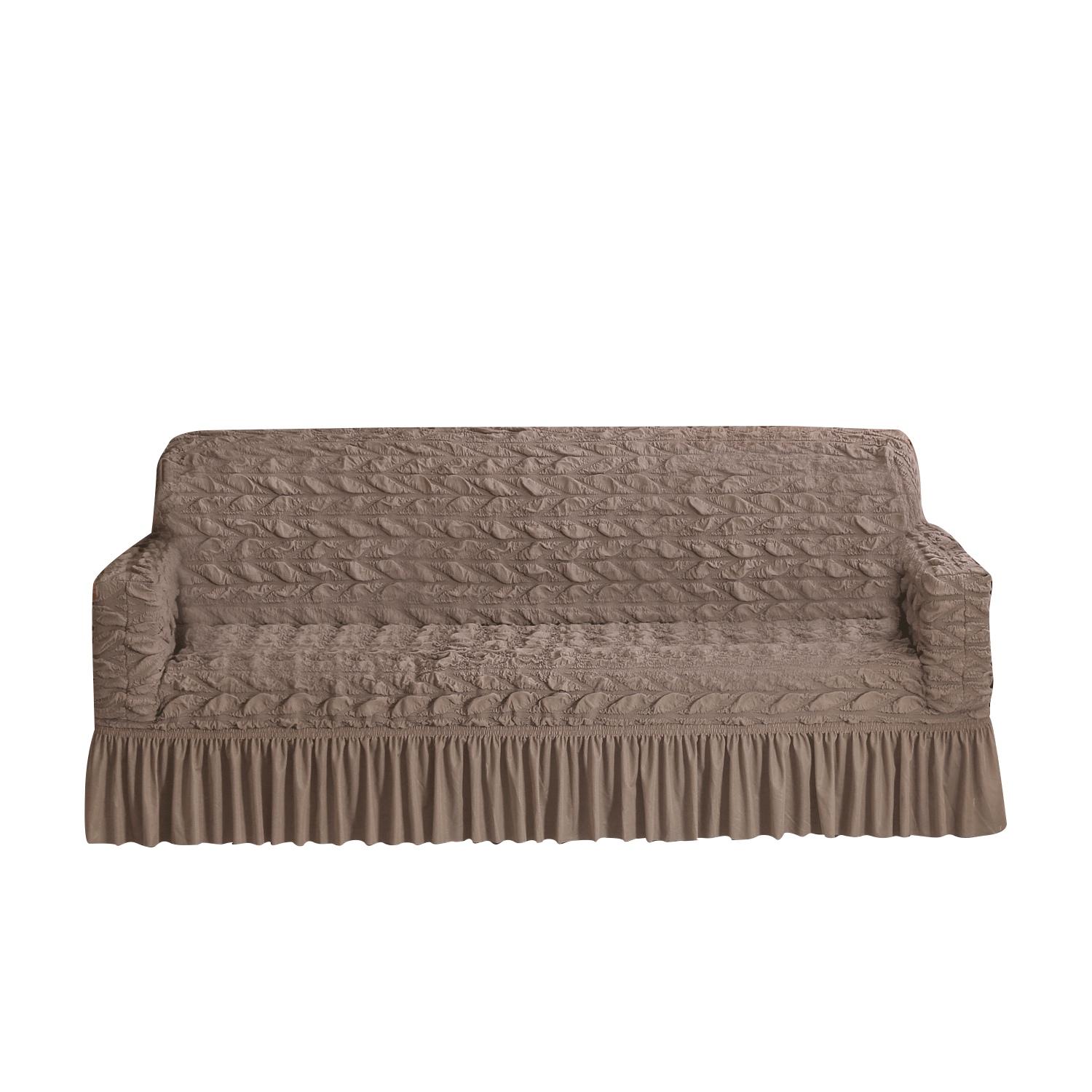 

Чехол для дивана EIFLOY Stretch, 3-местный, нескользящий, мягкий, из жатого хлопка, с юбкой, чехол для дивана, стула, мебель, защита от царапин от кошек S 90-140