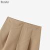 ZANZEA Women Casual Solid Color Loose A-Line Capri Pants