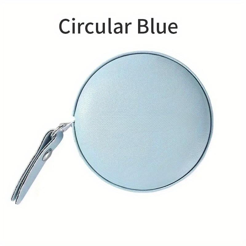 1pc Soft Square Tape Measure Push Button Measuring Tape Body Measuring Soft Tape Retractable Inch Tape For Sewing Dou