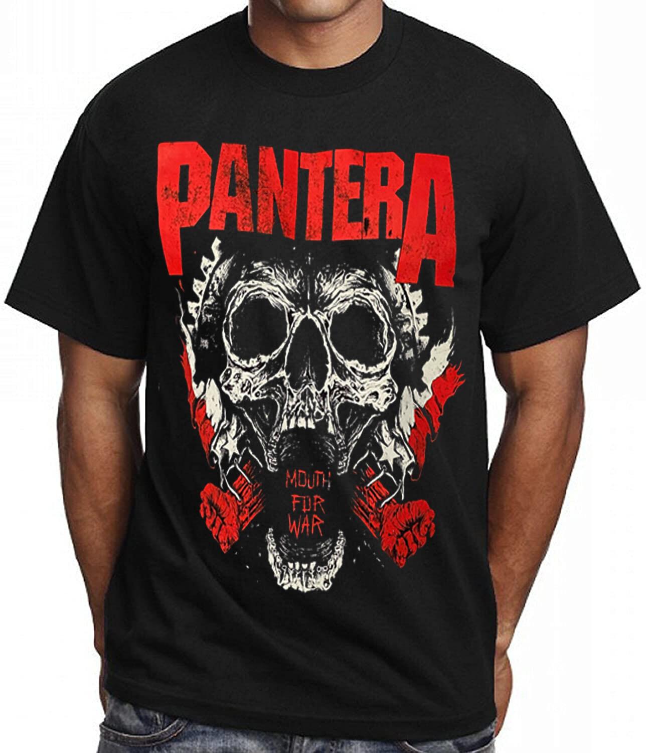 PANTERA MOUTH FOR WAR Heavy Metal Band Black T-shirt XL