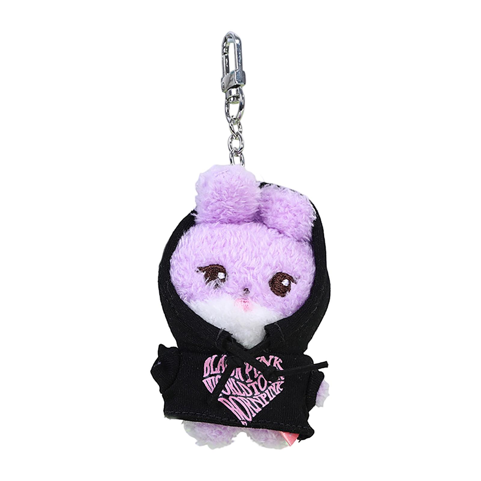 

Комбинезон, шляпа художника, брелок-подвеска в виде сумки-медведя, милый плюшевый брелок One Size фиолетовый