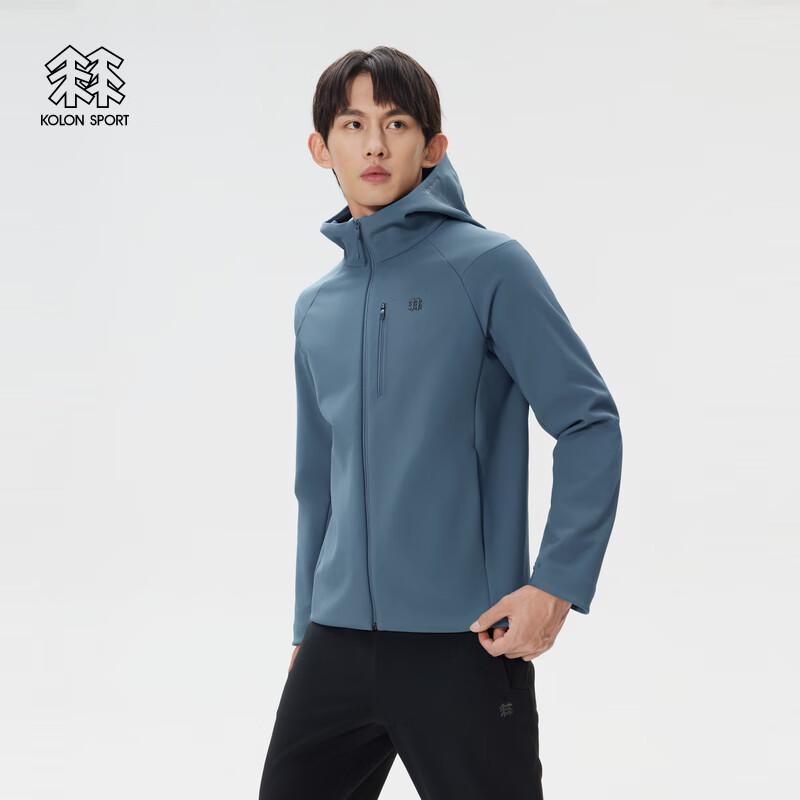 KOLON SPORT Men s Hooded Fleece Lined Softshell Jacket 2XL