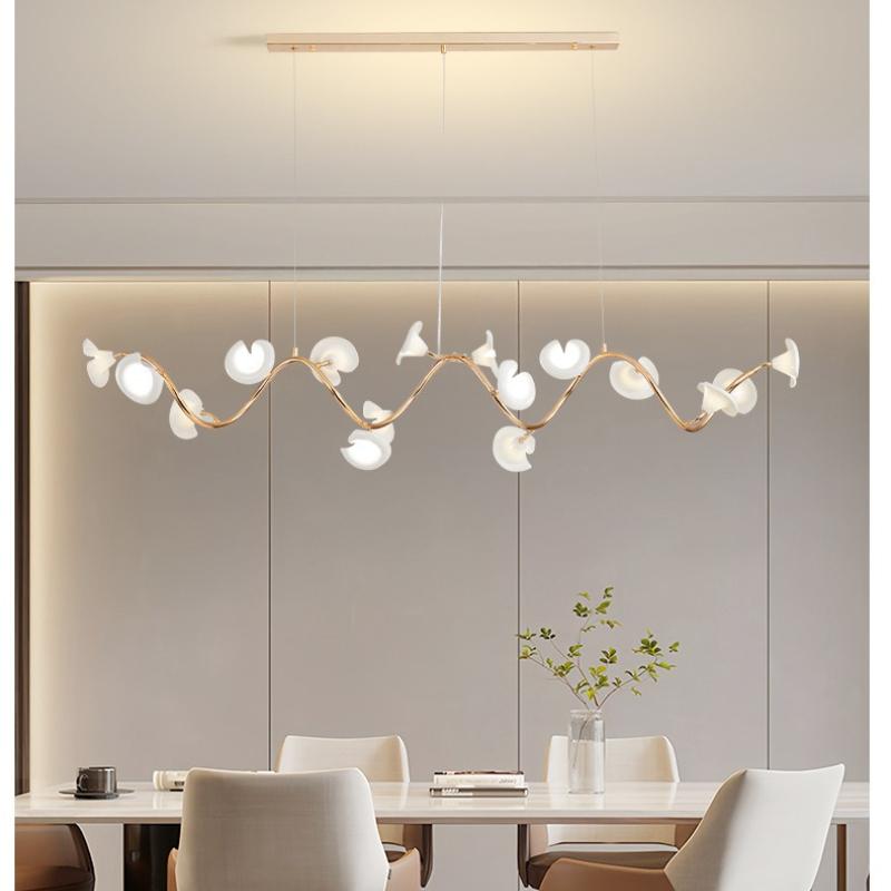 Modern Minimalist Ceramic Floral Lighting Designer Living Room Pendant Light