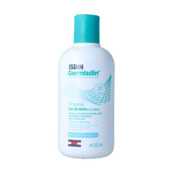 ISDIN Germisdin Original Gel de Douche, Gel de Bain Sans Savon, Nettoie et Purifie la Peau en Profondeur, 250 ml