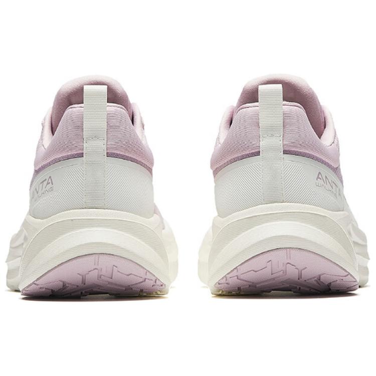 New Anta Le Dao Lightweight Cushioning Low Top Casual Running Shoes Women's Pink White 122517719-2