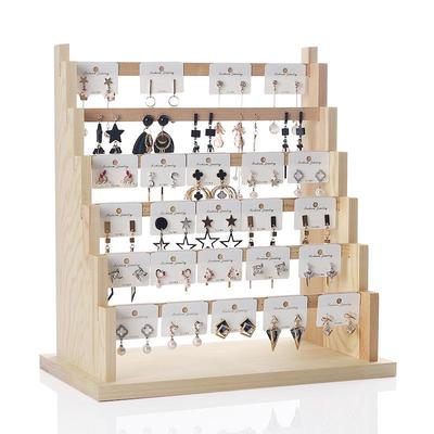 Solid Wood Hanging Earring Stand for Necklaces and Bracelets