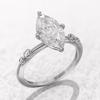 Bagues en cristal AAA pour femmes, Marquise, zircone cubique, fine, à la mode, accessoires de mariage, de fiançailles, bijoux de déclaration