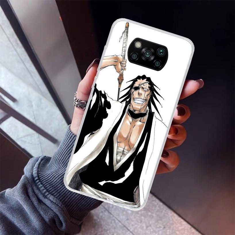 Zaraki Kenpachi Bleach Phone Case For Xiaomi Poco X7 X6 X5 Pro F7 Ultra Redmi 15C 15 13 13C 12 12C 10 10A 10C 9 9A 9C 9T Shell P