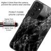 For Samsung Galaxy A55 5G Tempered Glass Bump Proof Phone Cover Pattern Printing Case