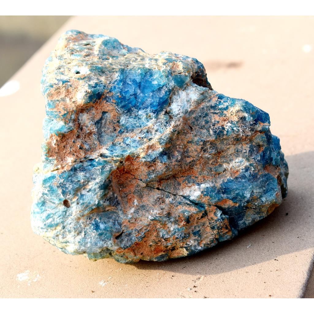 NATURAL Blue Apatite 490.95 Ct Uncut Raw Rough CERTIFIED Loose Gemstone For Gift