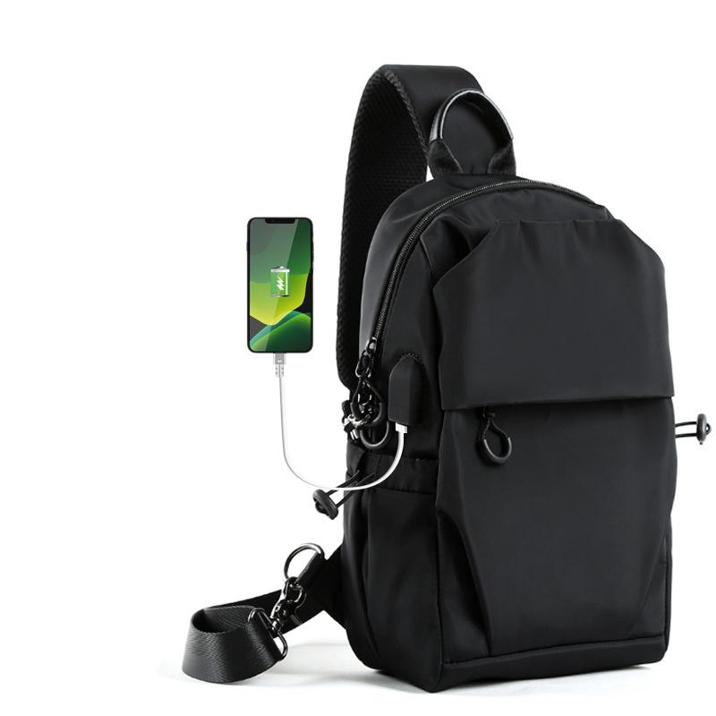 Shoulder Chest Bag for Men Casual Crossbody Bag Men Anti Theft School Summer Outdoor Short Trip Messengers Sling Bag