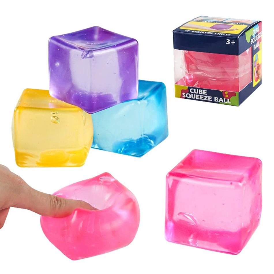 Nee Doh Nice Cube, Cute Bear Maltose, Stress Resistant Toy That , Relax And Grip Desktop Decorative With Box Gift