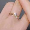 1PC Adjustable Premium Platinum/Rose Gold Plated Ring Ladies, Cosmic Track Planet Glitter Diamond Ring Ladies