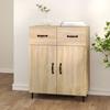812198 vidaXL Buffet Sonoma Oak 69.5x34x90 Cm Engineered Wood