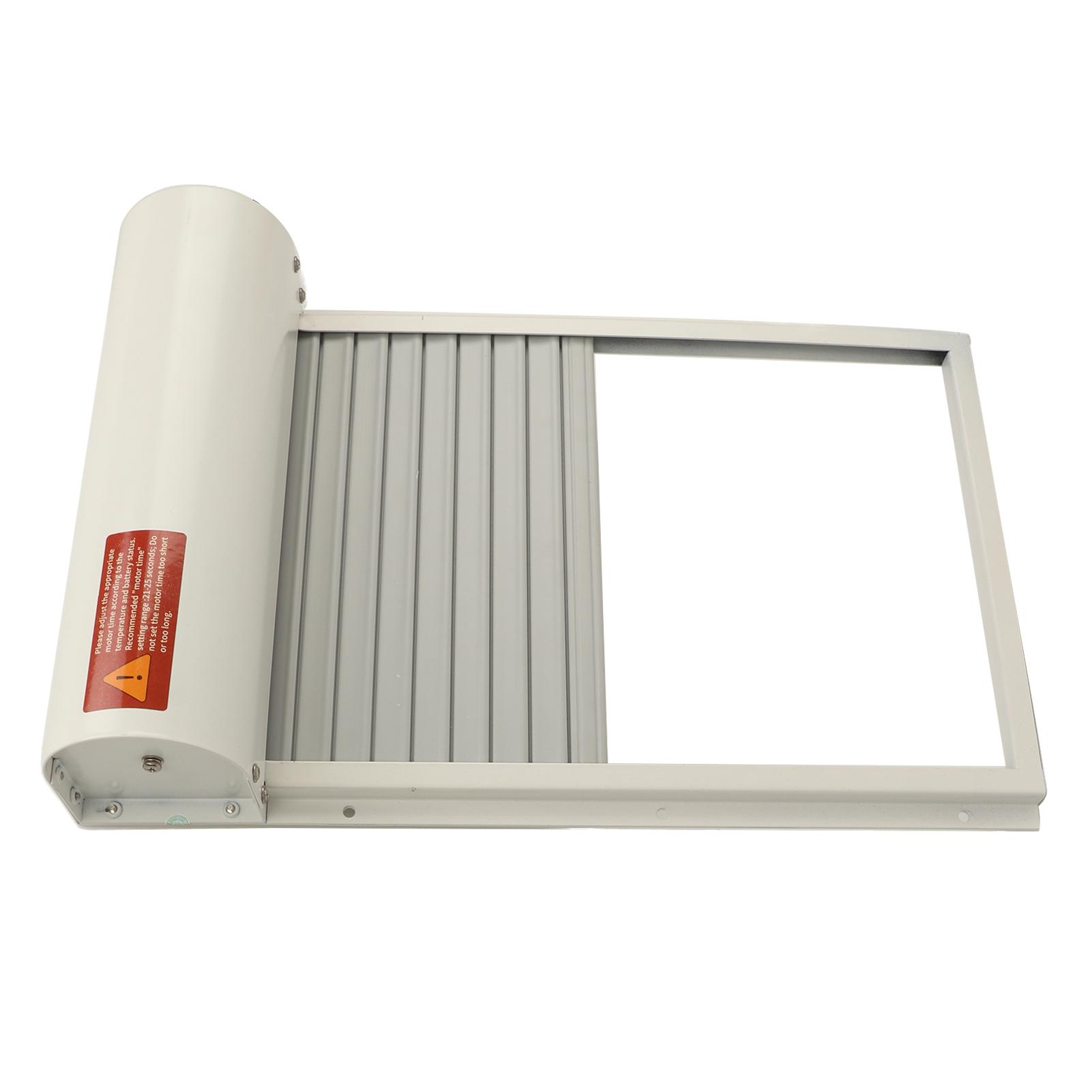 

Solar Powered Automatic Chicken Coop Door with Light Sensor Timer Remote Control LED Screen Auto Chicken Coop Door Opener for Home Farm